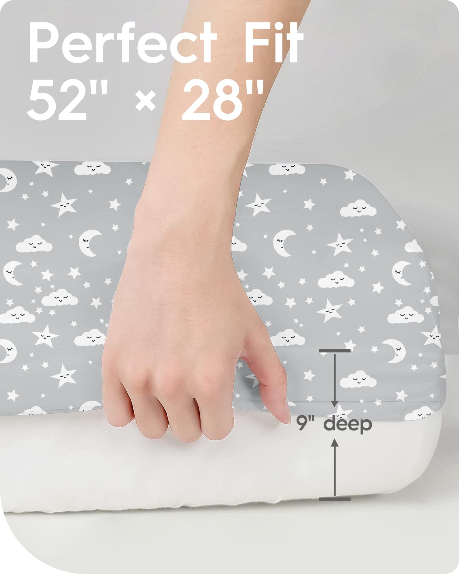 TotBasic smooth-fit bottom edge prevents sheet slippage.