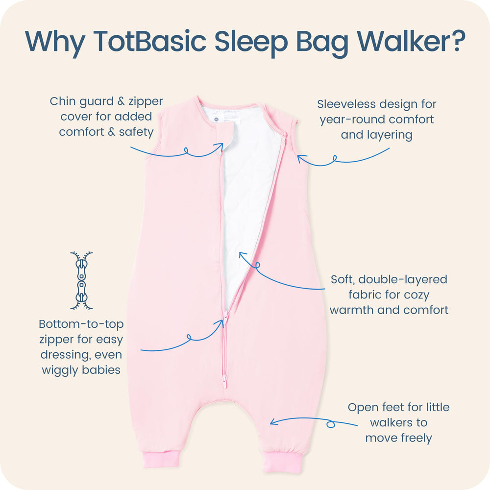 TOTBASIC soft-breathable fabric in blush highlights gentle comfort for everyday wear.
