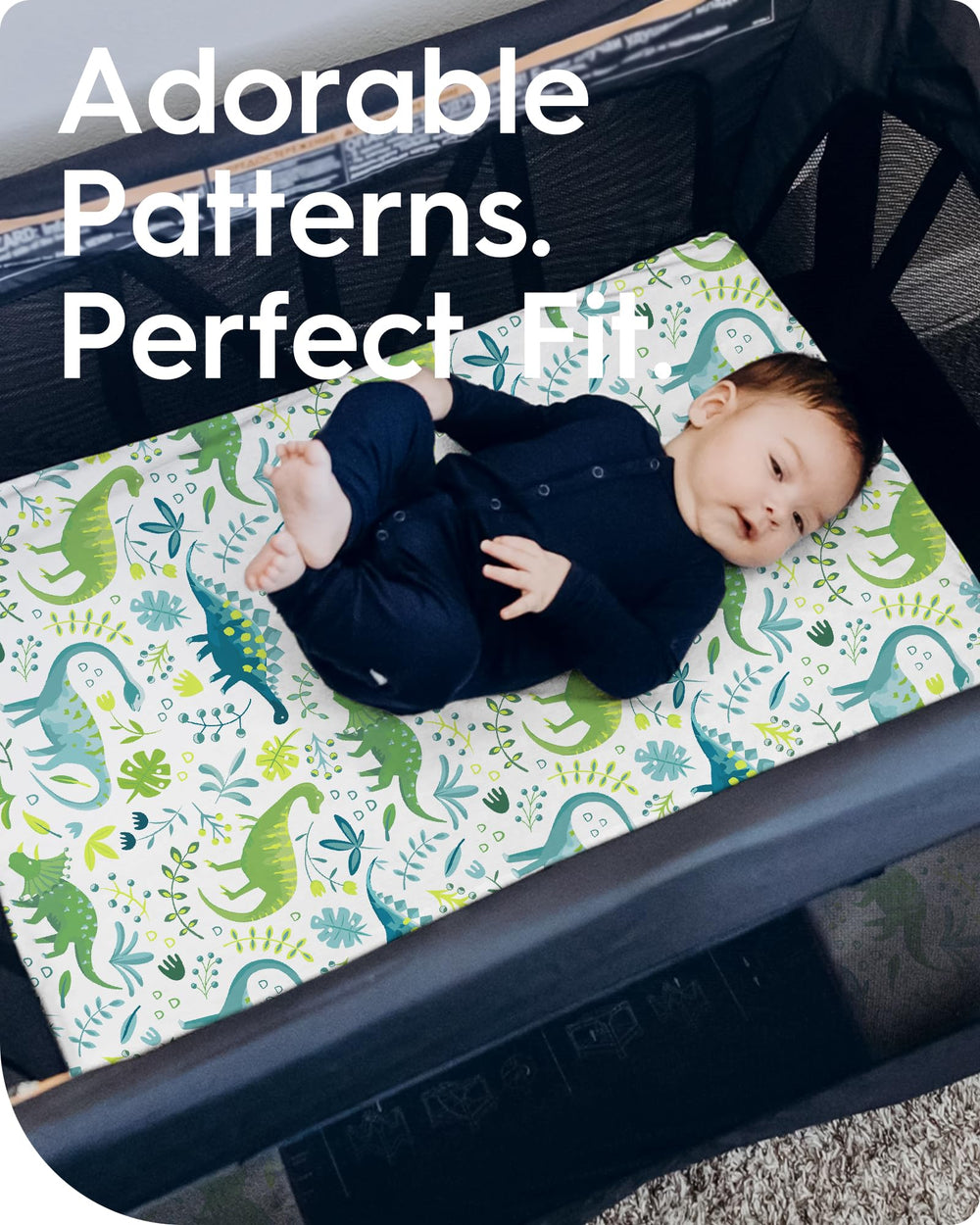 TotBasic soft, breathable fabric feels gentle against delicate skin.