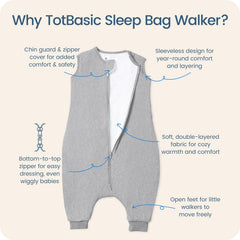 TOTBASIC soft, breathable fabric is gentle on delicate skin.