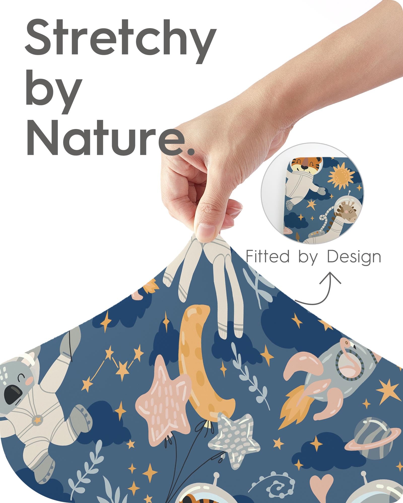 Soft, quiet sleep surface supports restful naptime for baby.
