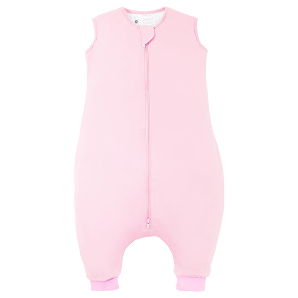 TOTBASIC Toddler Sleep Sack with Feet in blush promotes safe movement.