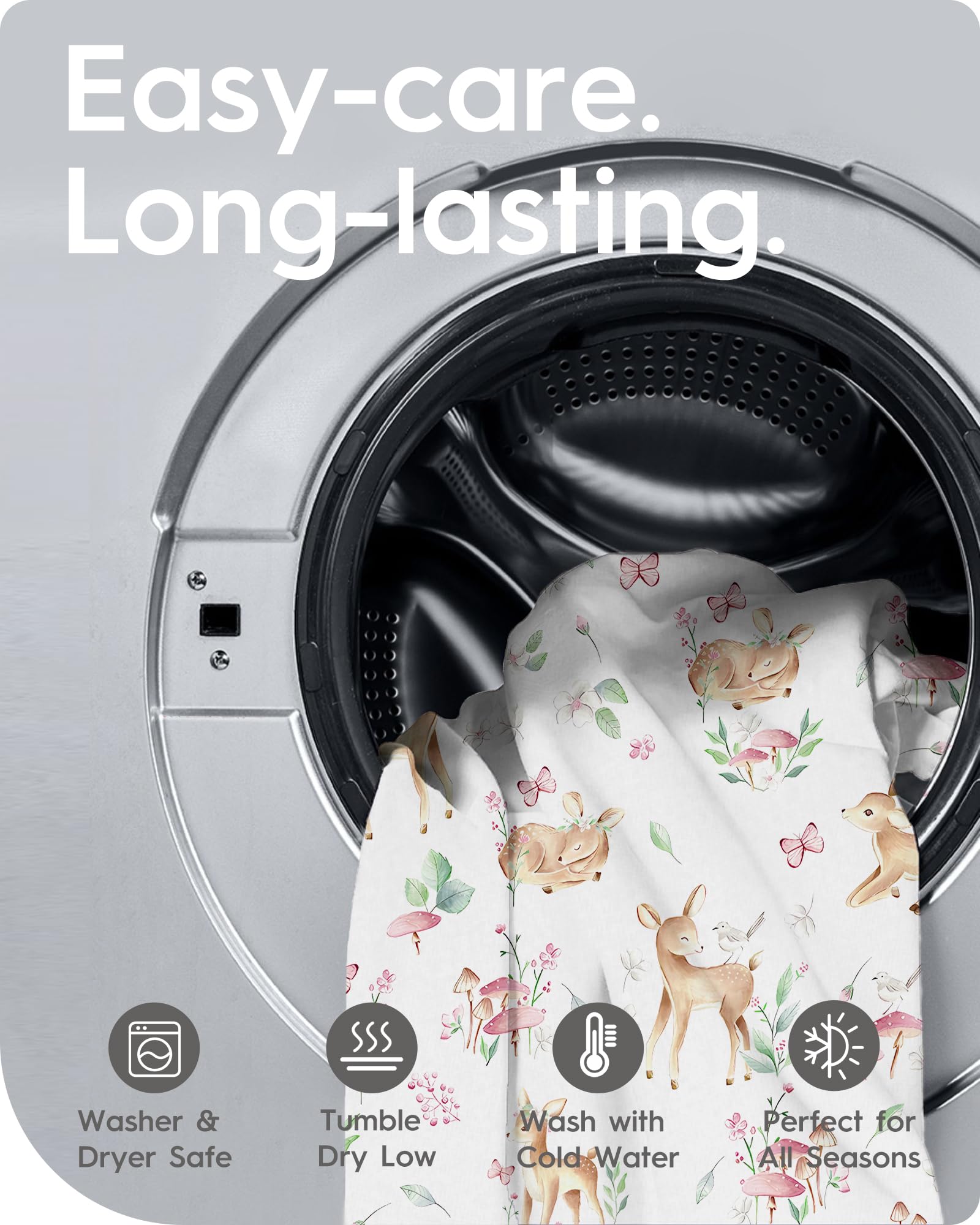 TOTBASIC durable wash-tested design stays soft after many machine cycles.