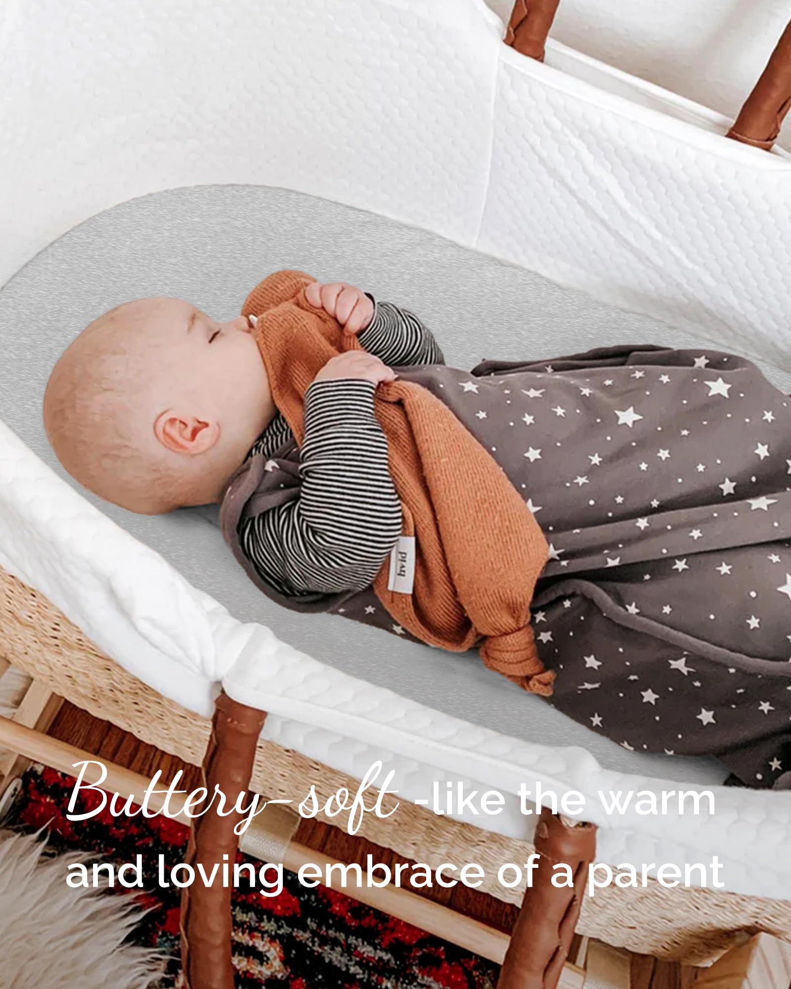 TotCare cloud sheets provide breathable comfort for restful daytime naps.