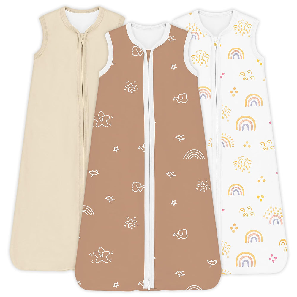 TOTCHILL baby sleep sack, front view, soft fabric for gentle night comfort.