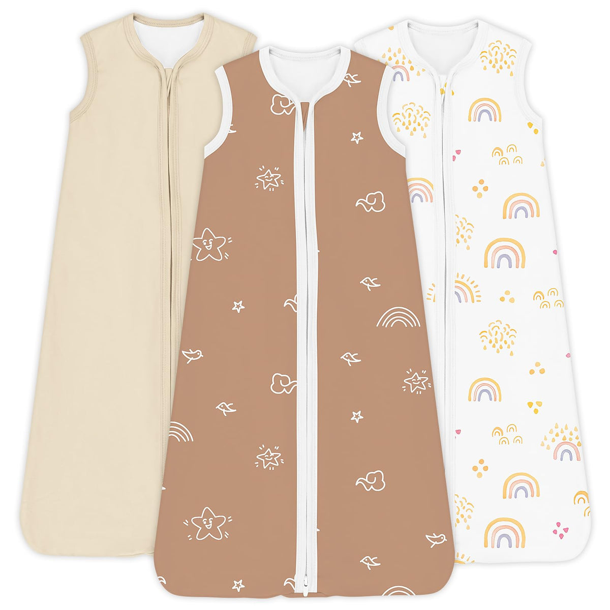 TOTCHILL baby sleep sack, front view, soft fabric for gentle night comfort.