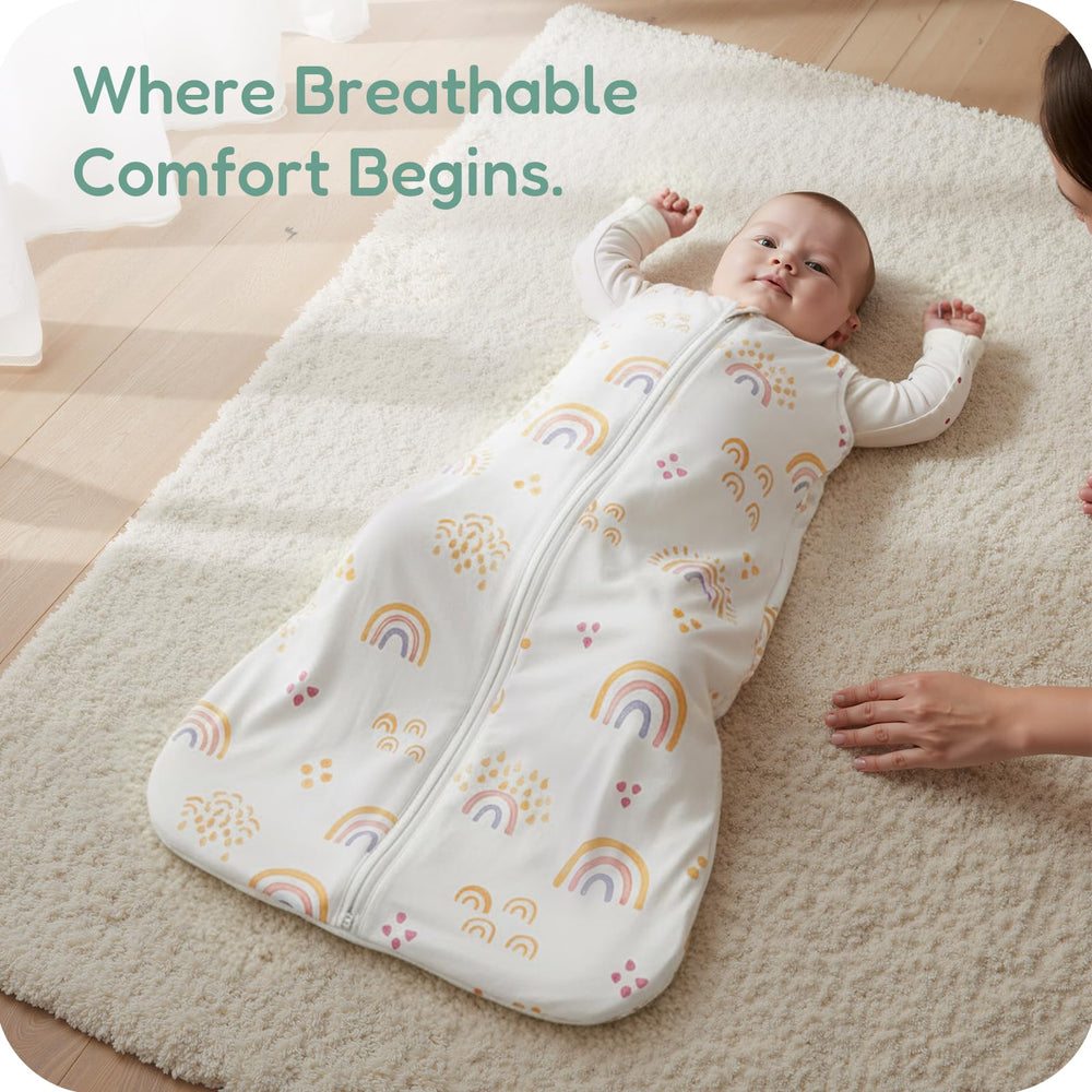 TOTCHILL sleep sack 1-0 tog provides gentle warmth without overheating