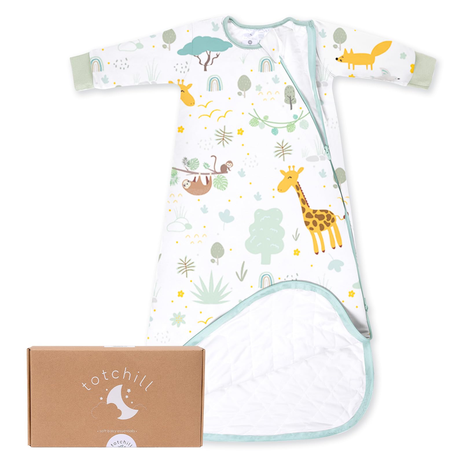 TOTCHILL baby sleep sack fabric close-up, buttery-soft texture for cozy nights.