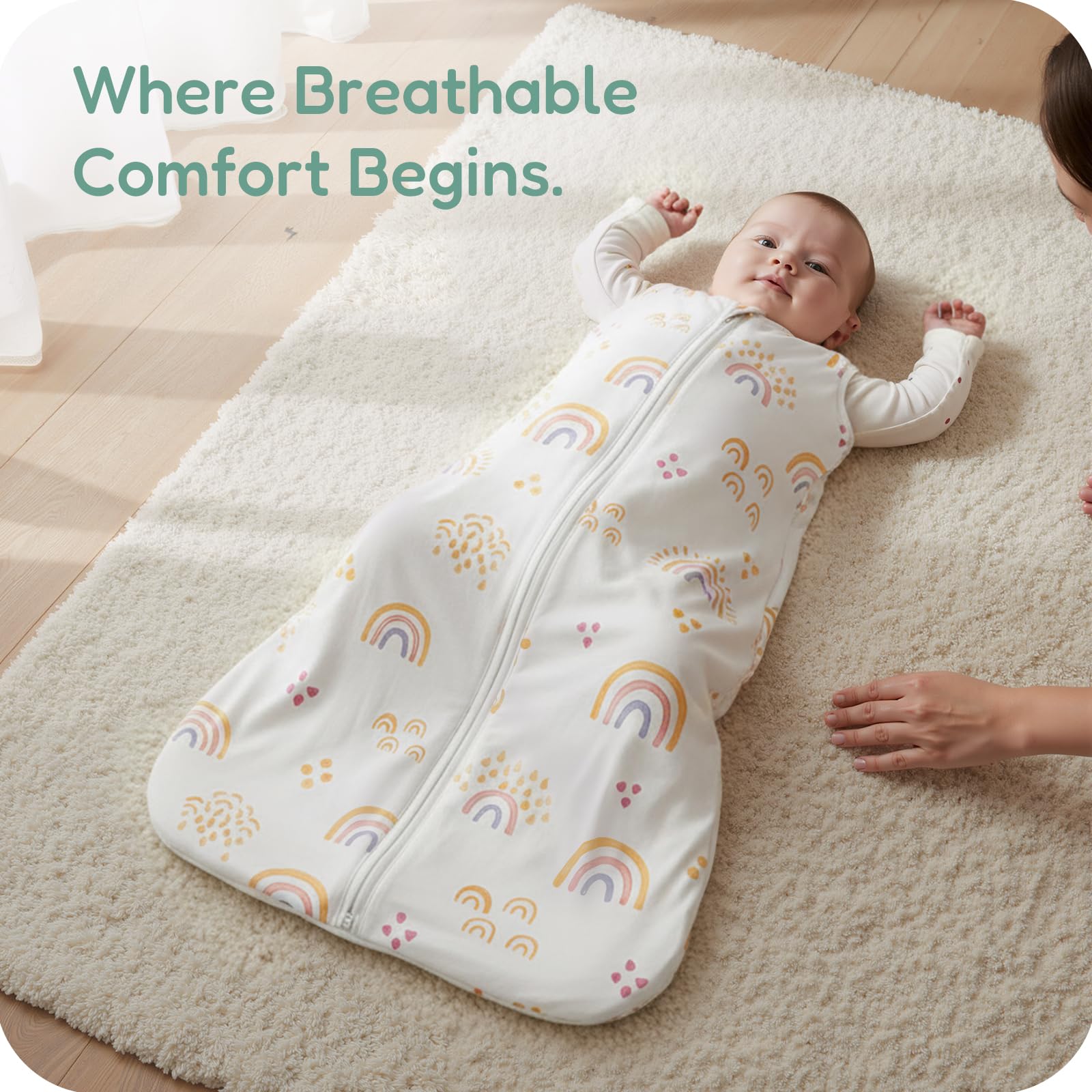TOTCHILL sleep sack with soft-quilted-core for cozy warmth.