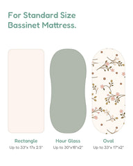 TotChill bassinet sheet beige solid, versatile style for any nursery setup