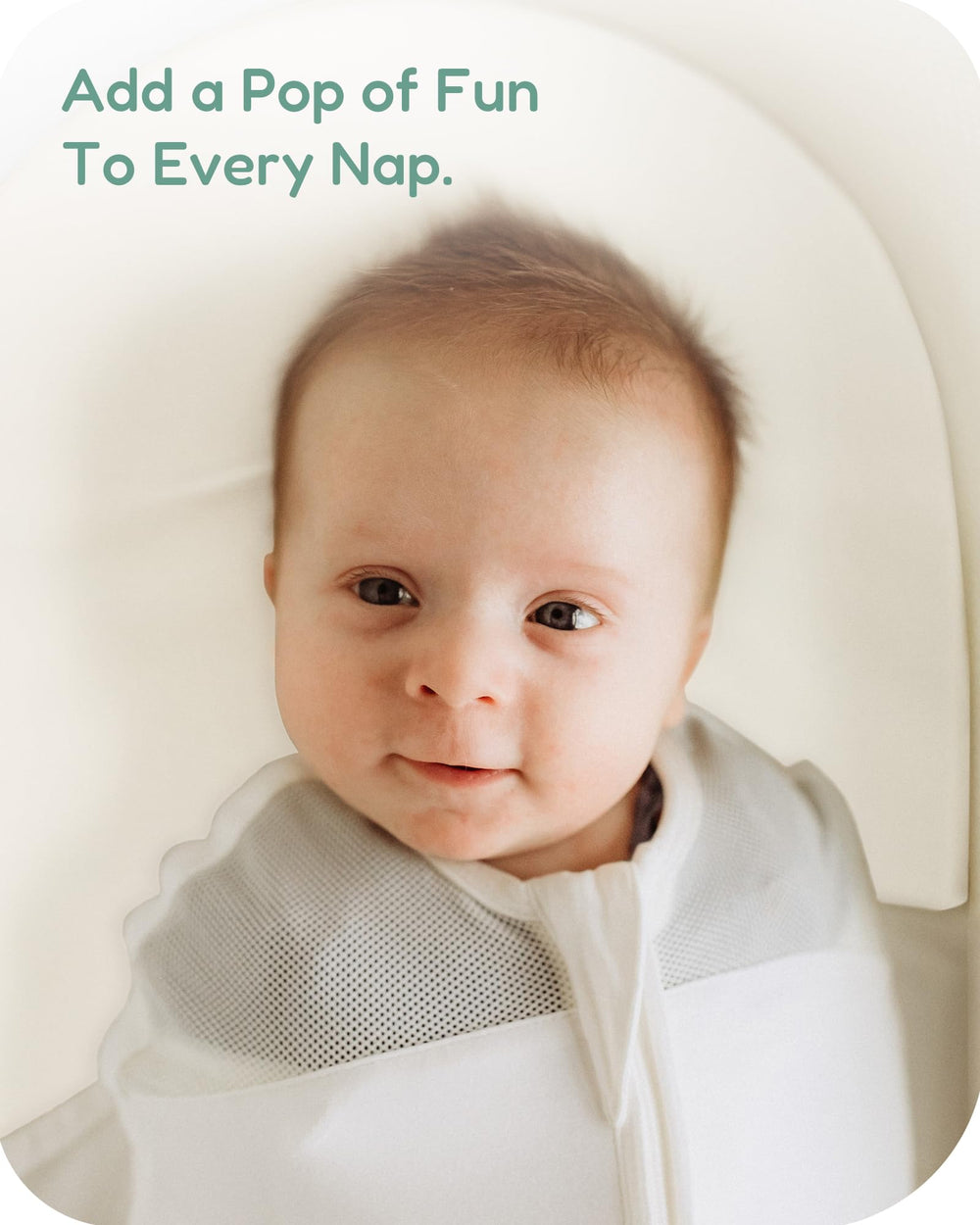 TotChill bassinet sheet elastic edge closeup, secure fit during naps