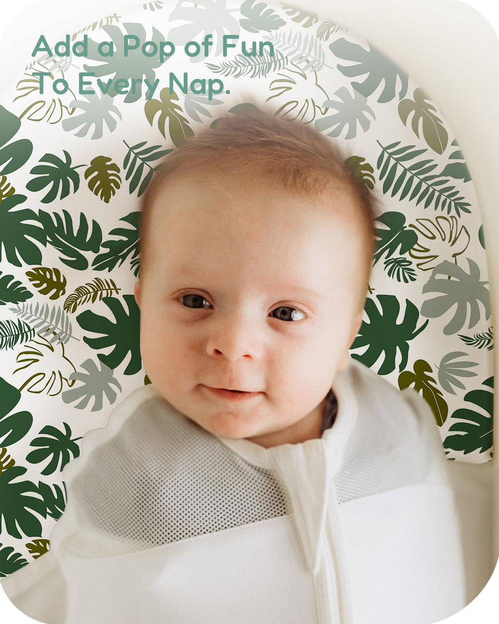 TotChill elastic-edge secure-fit design on bassinet sheet