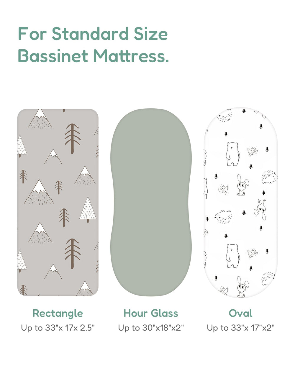 TotChill bassinet sheet elastic edge for secure fit and easy on-off changes.