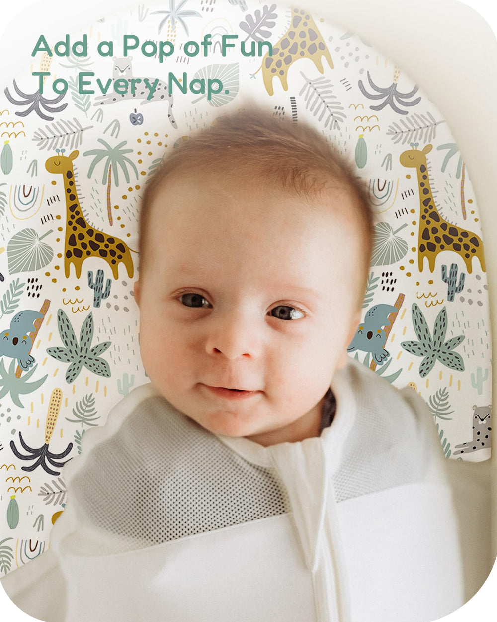 Elastic edge ensures a secure, easy-to-change bassinet sheet on most mattresses.