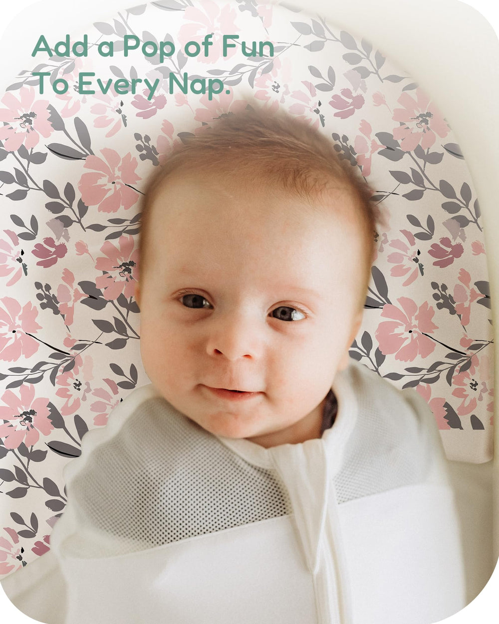 TotChill bassinet sheet elastic edge ensuring secure fit during changes