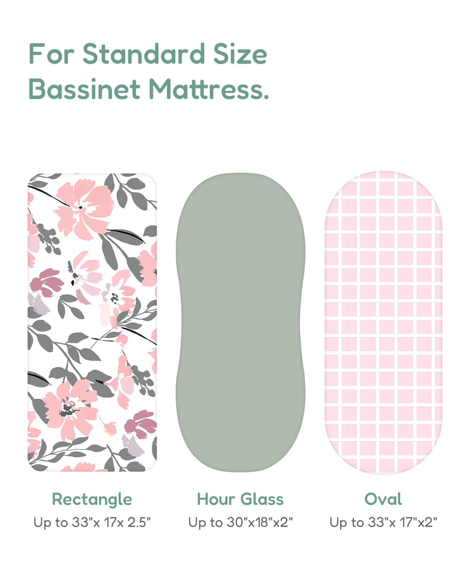 TotChill bassinet sheet closeup, soft polyester with gentle stretch for snug fit