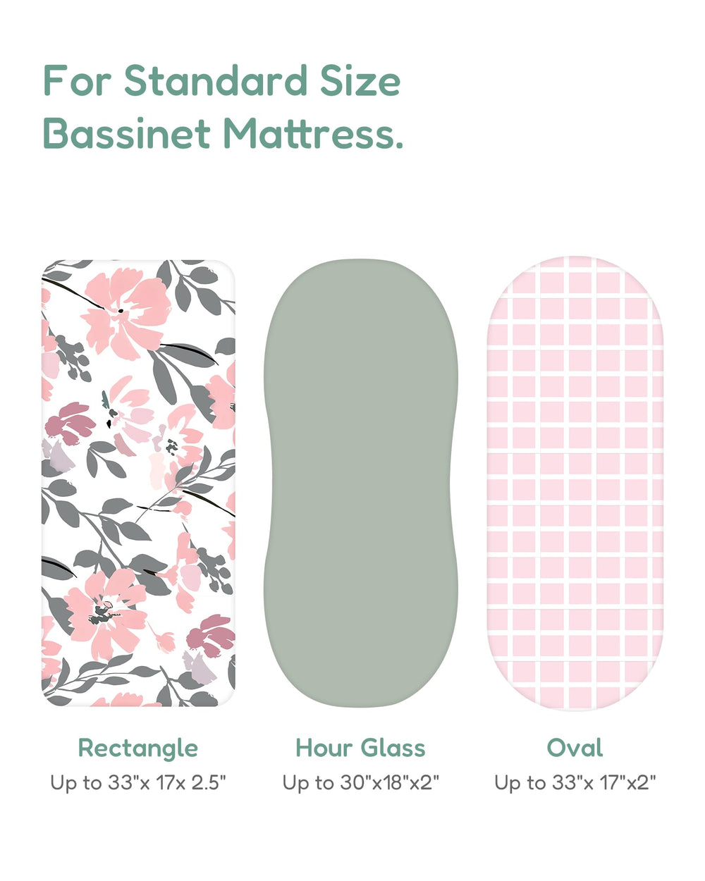 TotChill bassinet sheet closeup, soft polyester with gentle stretch for snug fit