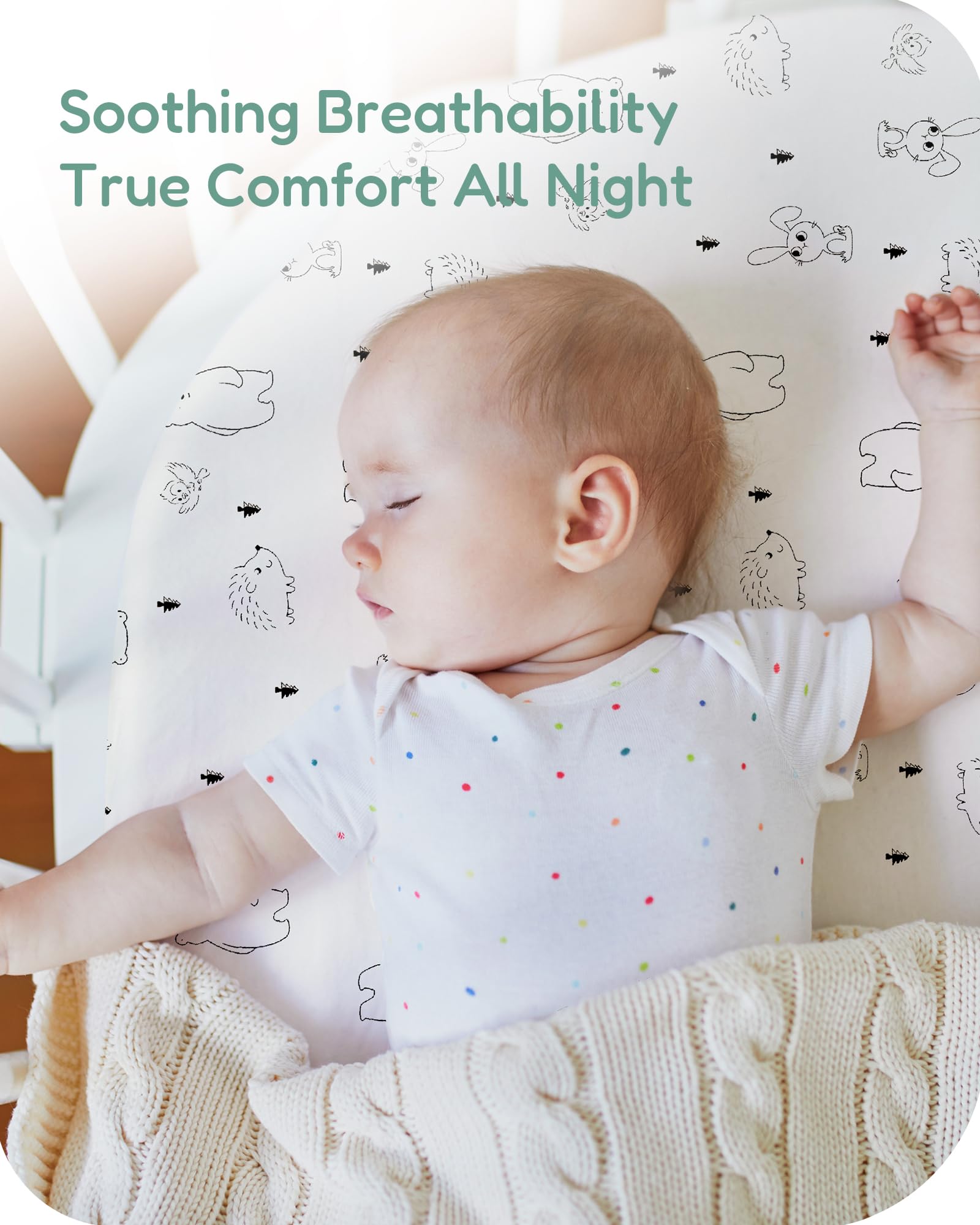 TotChill bassinet sheet universal fit for Halo, Mika Micky, and Baby Delight.
