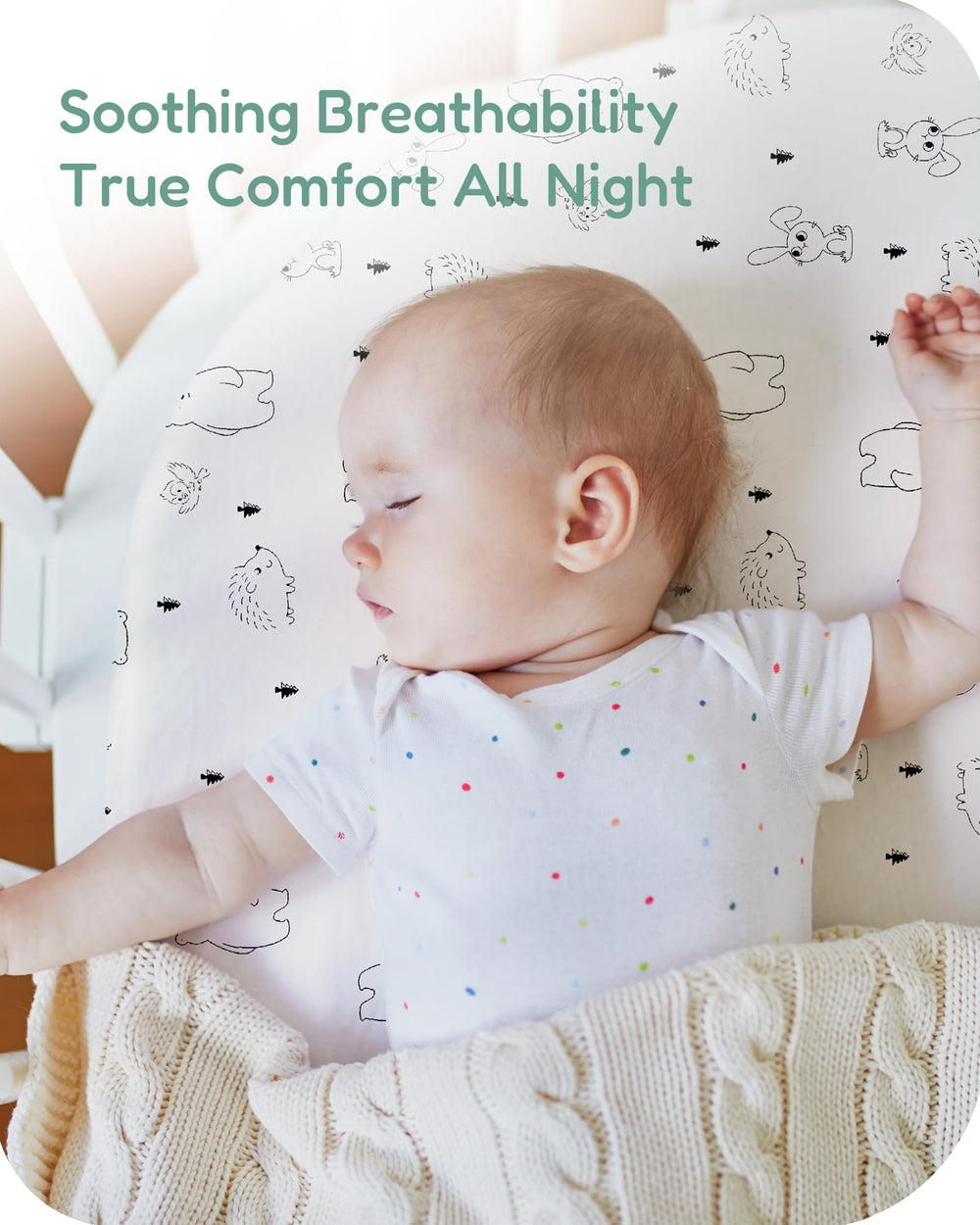 TotChill bassinet sheet universal fit for Halo, Mika Micky, and Baby Delight.
