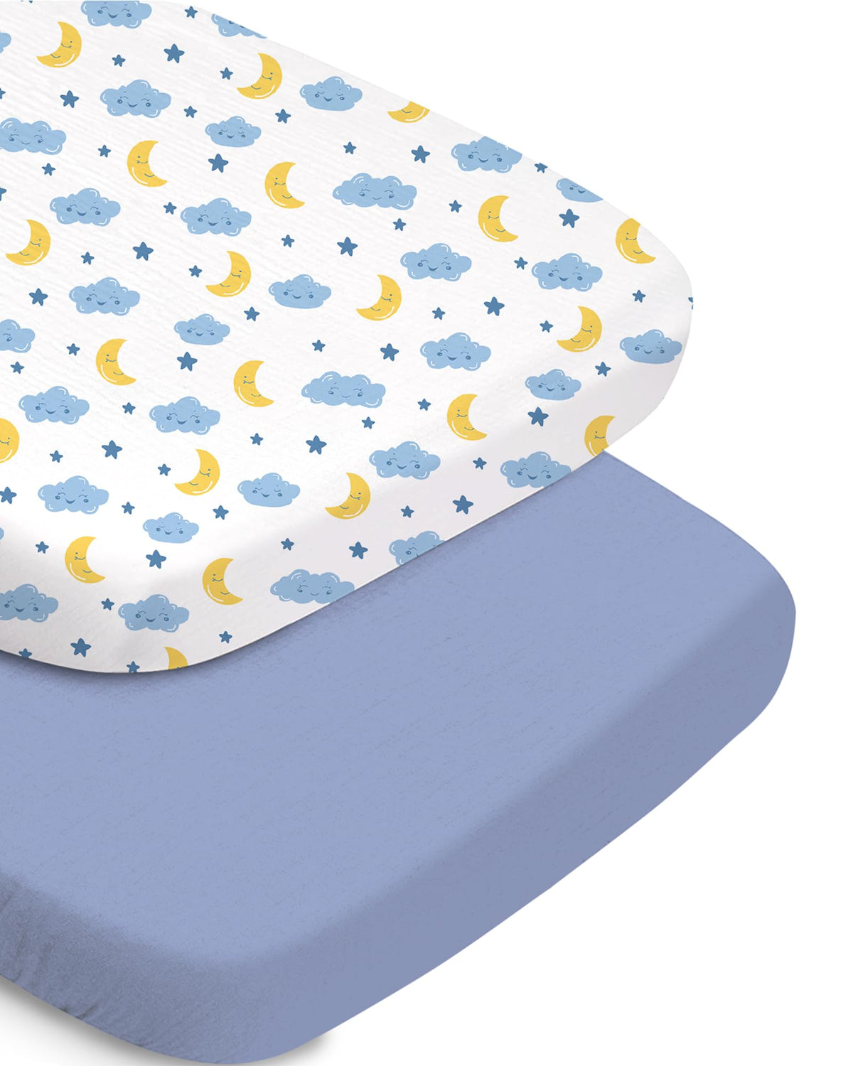 TotChill bassinet sheets two-pack prints for a coordinated nursery look