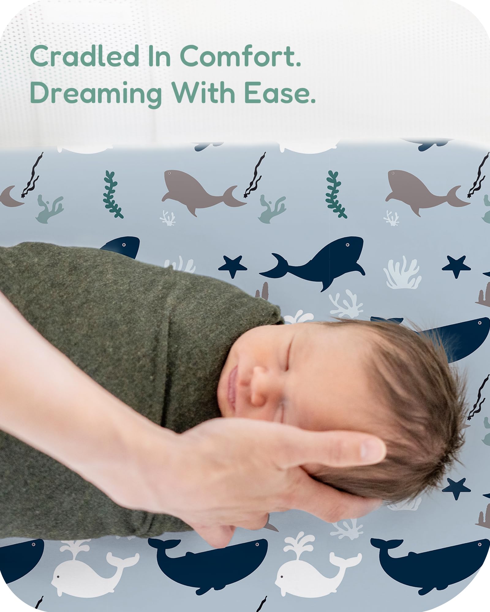 TotChill Baby Delight-compatible sheet suits Baby Delight bassinets.