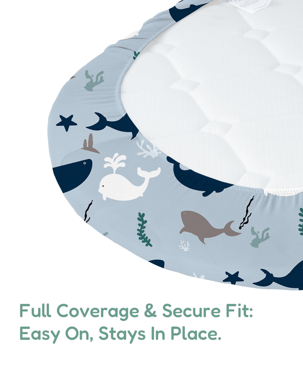 TotChill elastic-edge design keeps sheet securely in place.