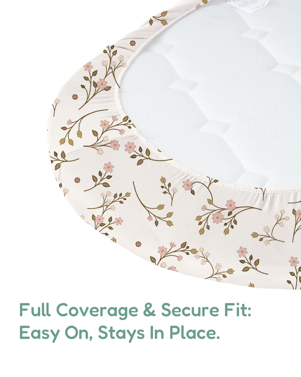 TotChill breathable polyester crib sheet helps regulate baby temperature year-round.