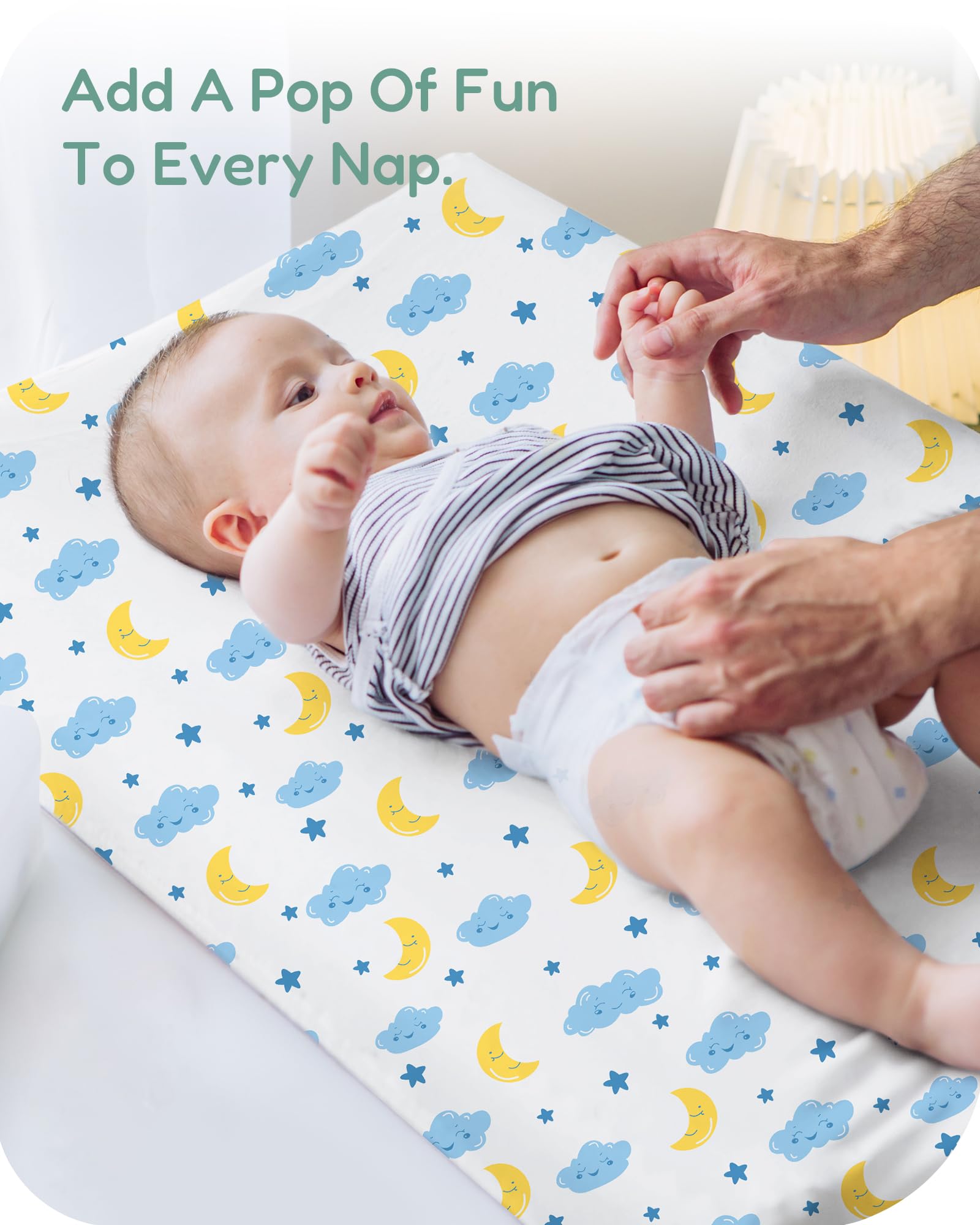 TOTCHILL changing pad cover fits standard 32x16x5 pads, keeping surfaces comfortable.