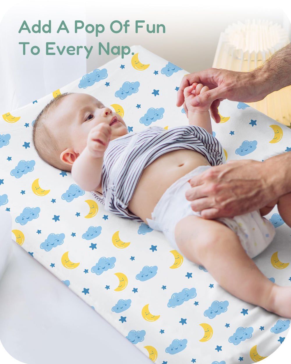 TOTCHILL changing pad cover fits standard 32x16x5 pads, keeping surfaces comfortable.