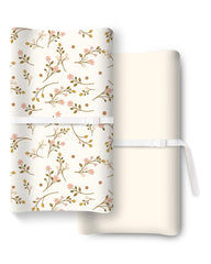 TOTCHILL changing pad cover in two colors fits standard pads and adds playful style.