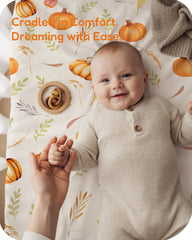 TOTCHILL crib sheets showing soft polyester texture for breathable comfort.