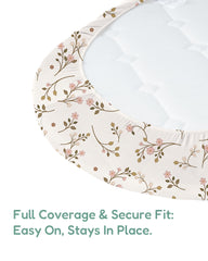 TotChill deep-pocket design keeps bassinet sheets smooth and secure