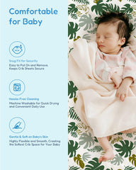 TotChill deep-pocket crib sheet fits standard mattresses snugly and securely