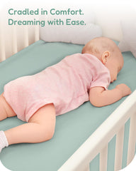 TotChill deep-pocket design prevents slipping and bunching during sleep.