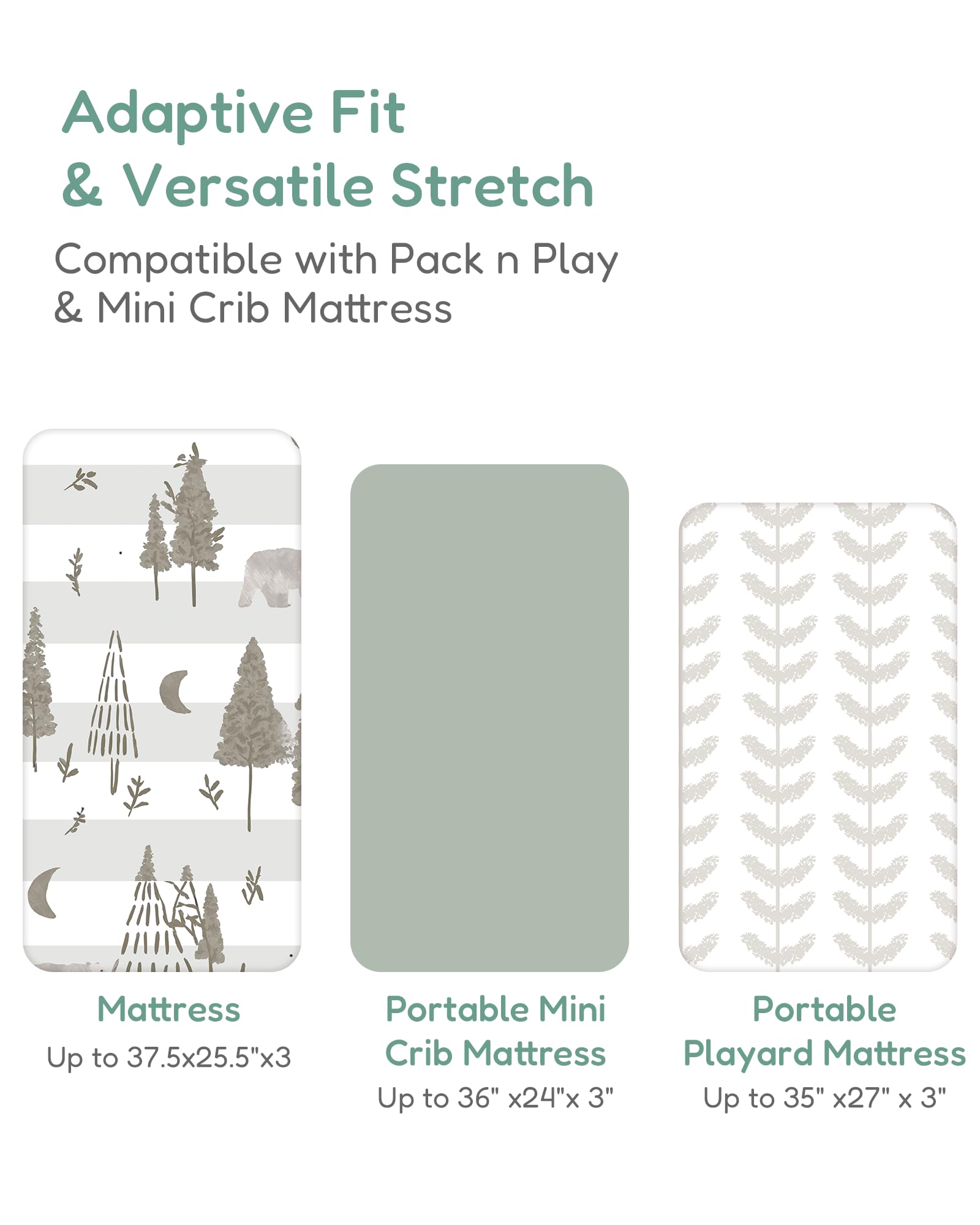 TotChill durable pack-n-play sheets resist fading and shrinking after washes.
