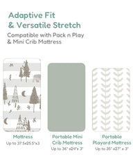 TotChill durable pack-n-play sheets resist fading and shrinking after washes.
