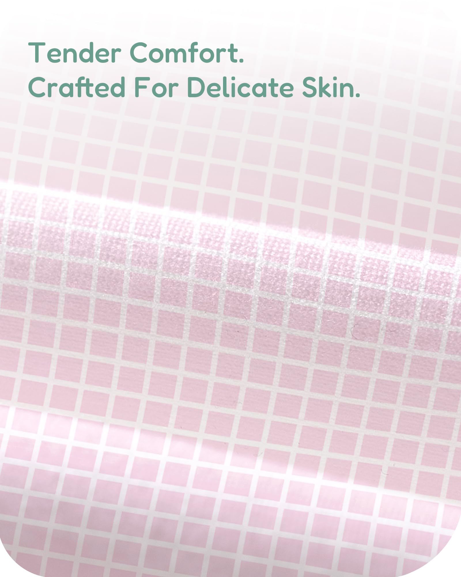 TotChill easy-care material for quick cleaning between diaper changes.