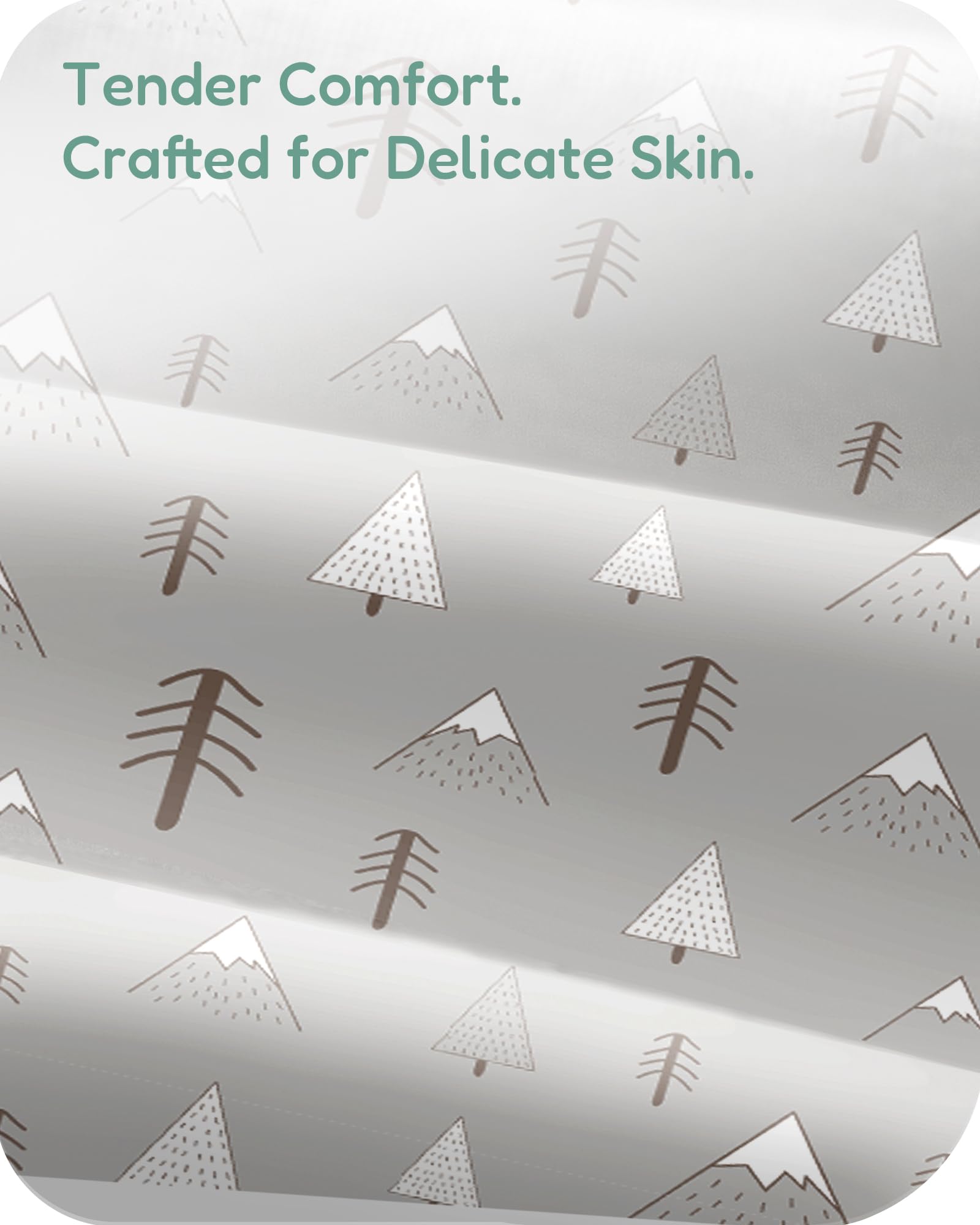 TotChill elastic edge keeps crib sheets in place for easy changes.