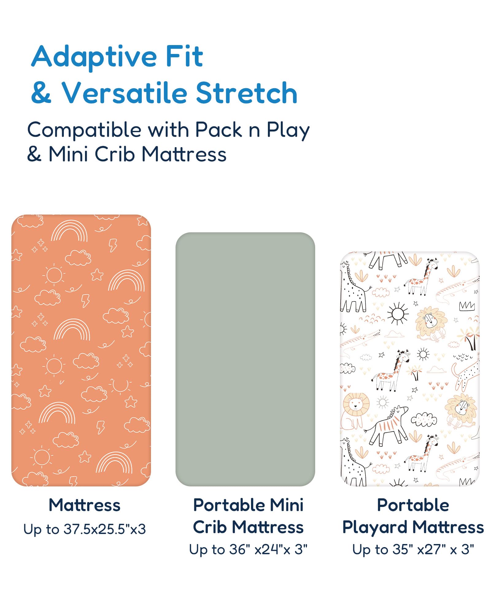 TotChill sheets with elastic edge stay secure during quick changes