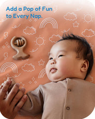 TotChill pack and play sheets with rainbow design for playful style and comfort