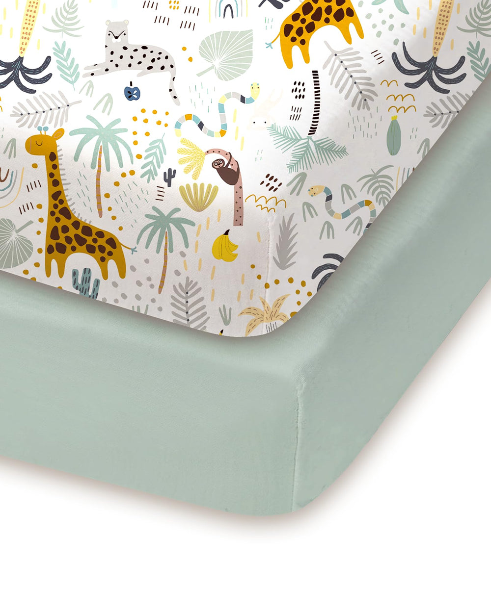 TotChill Pack n Play sheets fitted with secure elastic edge.