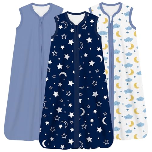 TOTCHILL Sleep Sack 0.5 TOG in use for warm nights' breathable comfort.