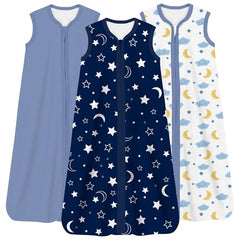TOTCHILL Sleep Sack 0.5 TOG in use for warm nights' breathable comfort.
