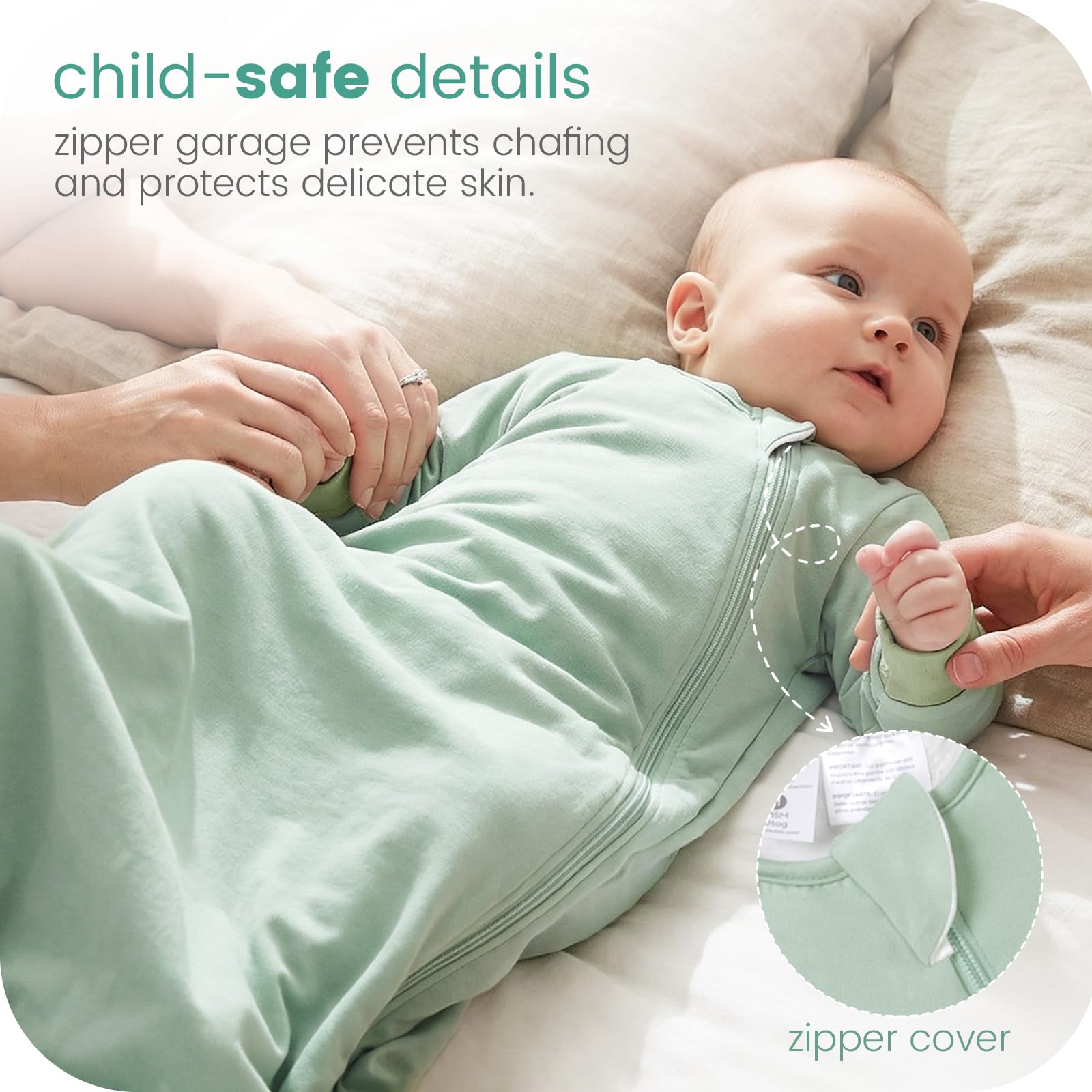 TOTCHILL sleep sack machine-washable and tumble-dry friendly.