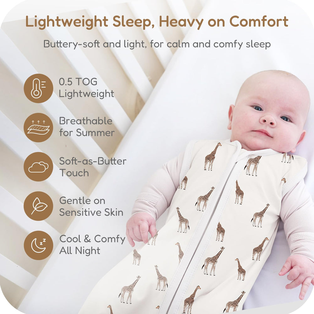 TOTCHILL sleep sack neck-arm openings design for secure, cozy wear