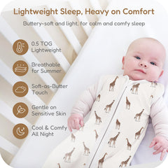 TOTCHILL sleep sack neck-arm openings design for secure, cozy wear