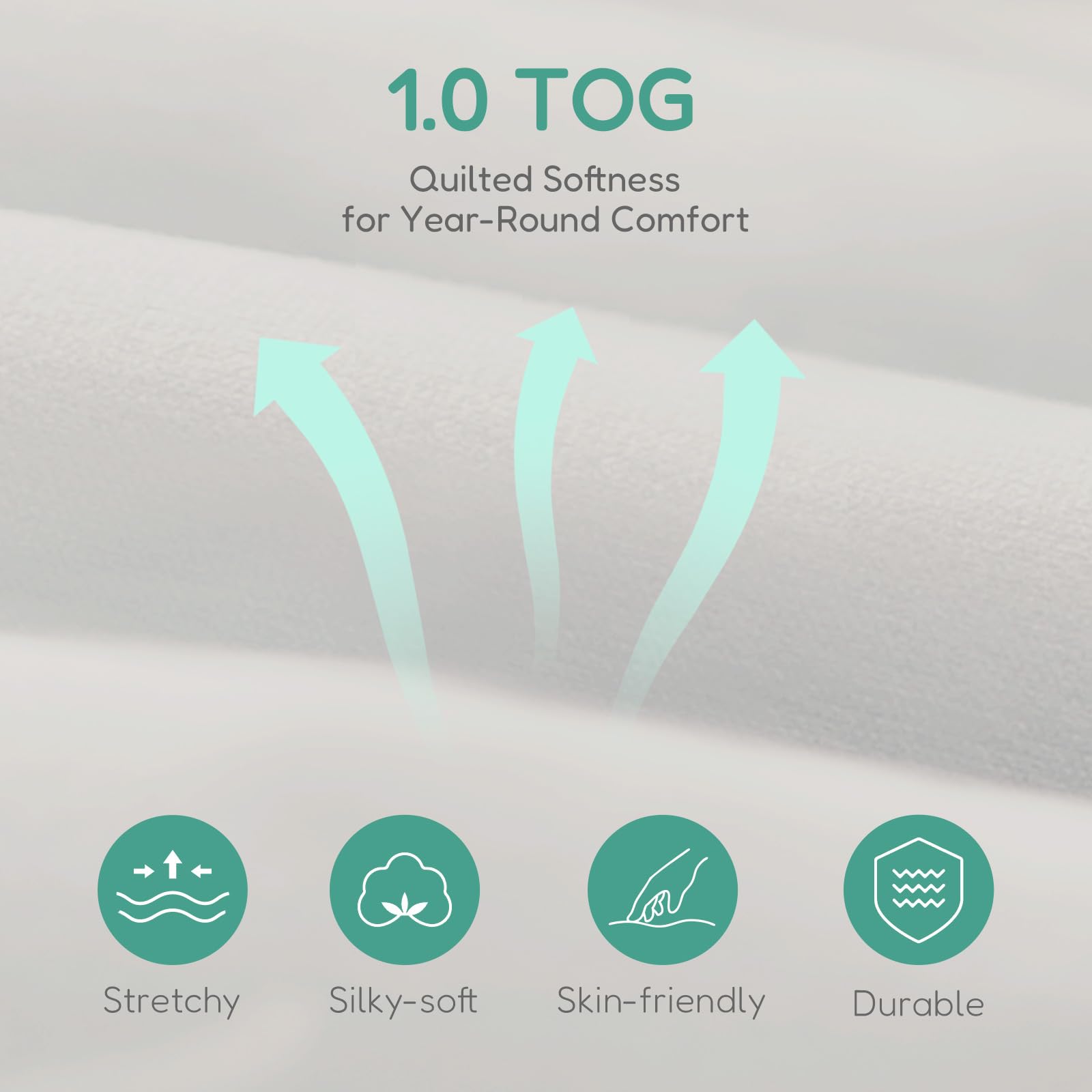 TOTCHILL sleep sack encourages natural hip movement and growth-friendly spacing.