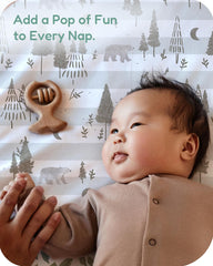 TotChill soft polyester mini crib sheets feel breathable and cozy all year.