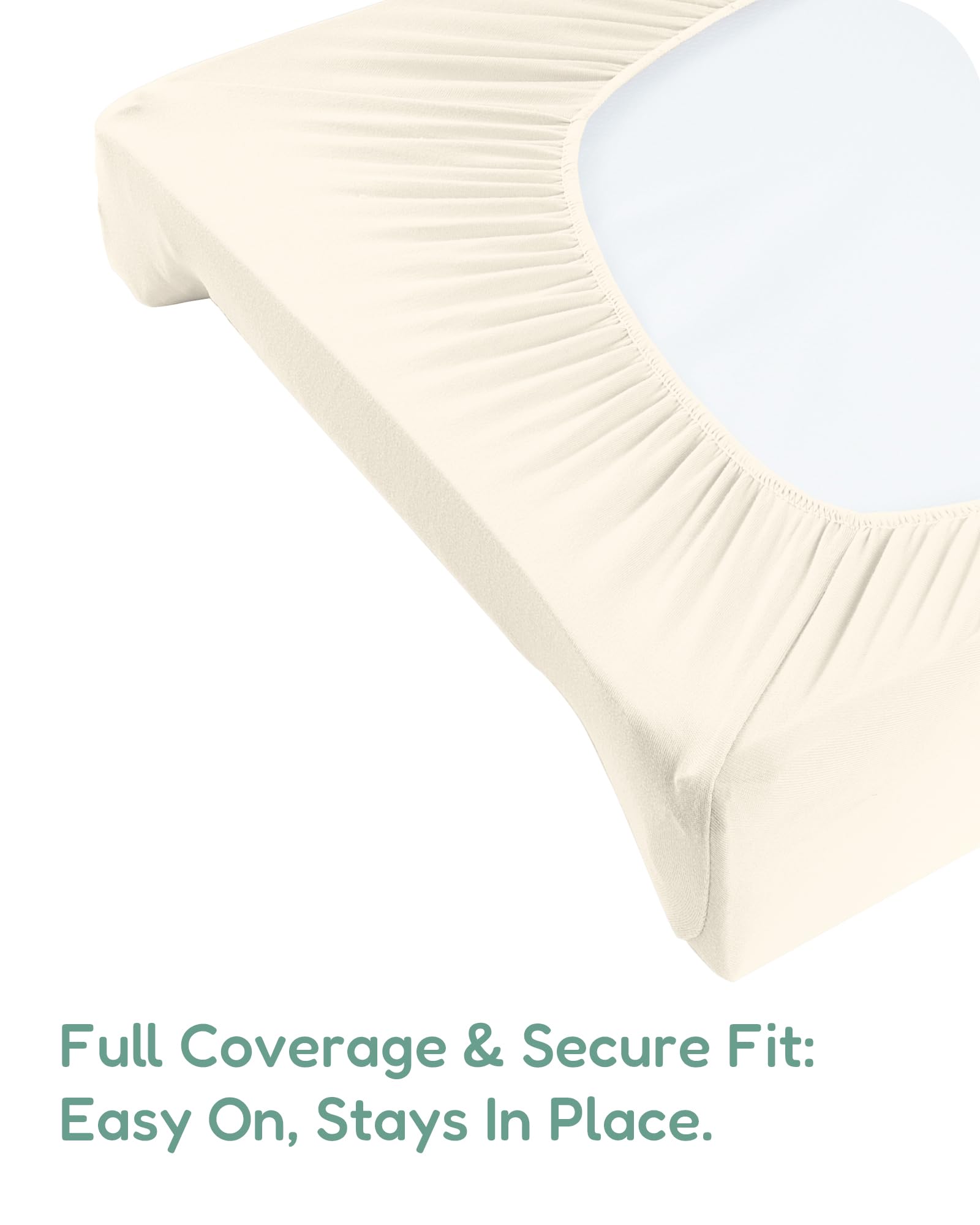 TOTCHILL soft-stretch cover hugs the pad for snug daily use.
