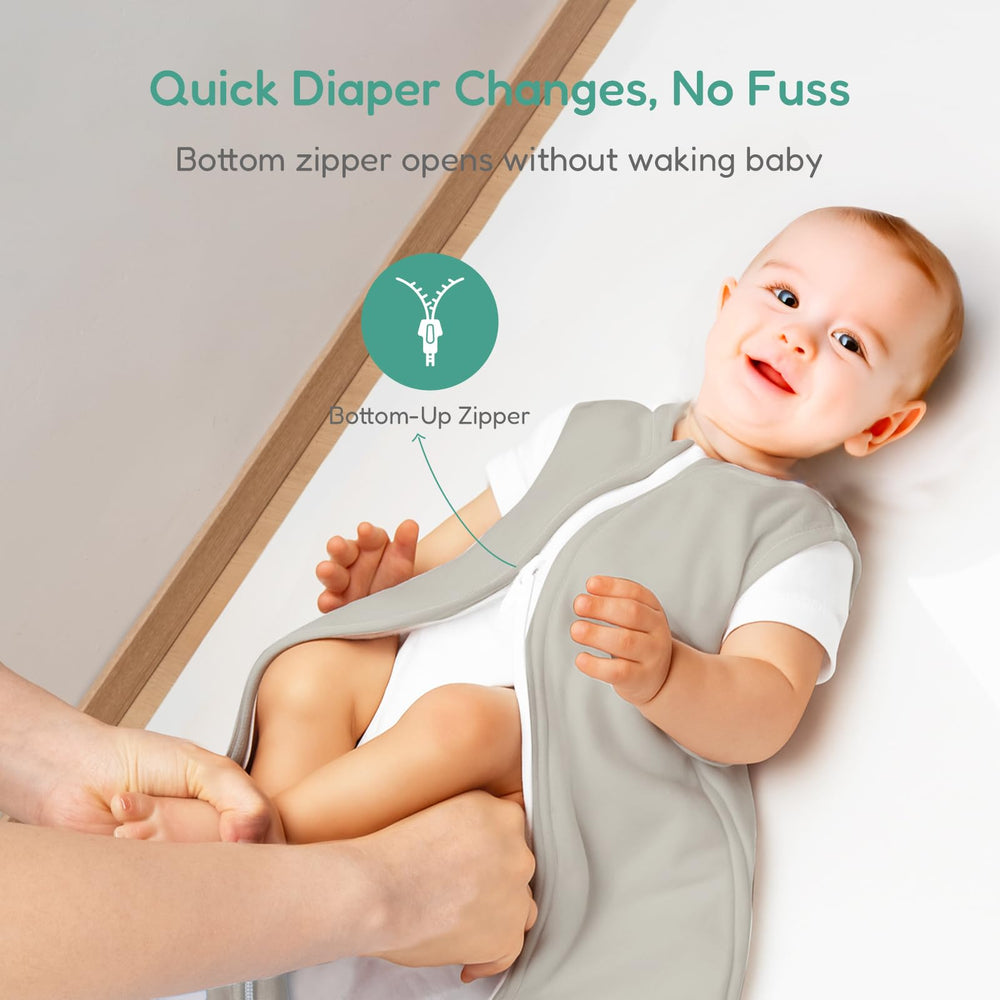 TOTCHILL soft zipper flap protects baby's delicate skin during zipping